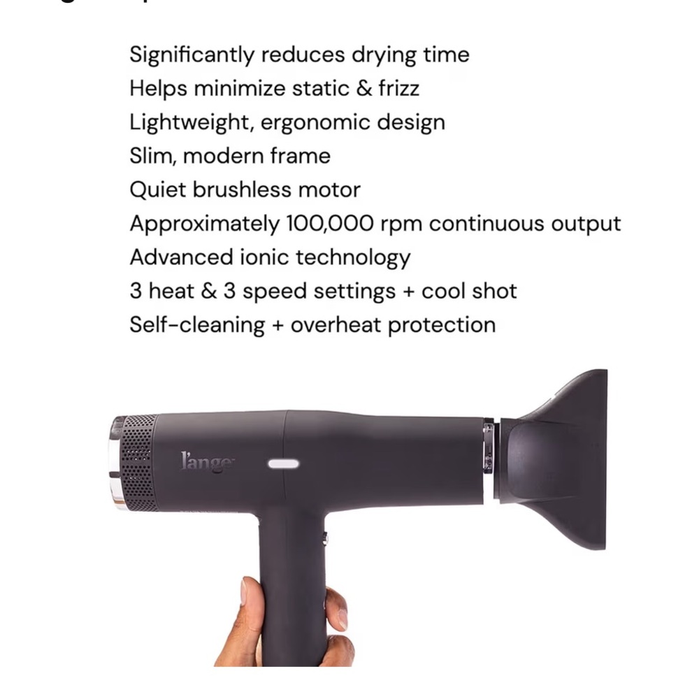 L’ANGE Le Styliste Luxury Salon Dryer – Black – NEW IN SEALED BOX - Picture 8 of 13